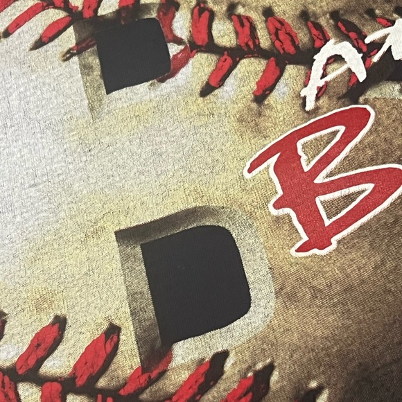 Vtg Atlanta Braves T-shirt Graphic 1996 MLB Large Tee USA Nutmeg Baseball 90s - Picture 4 of 11